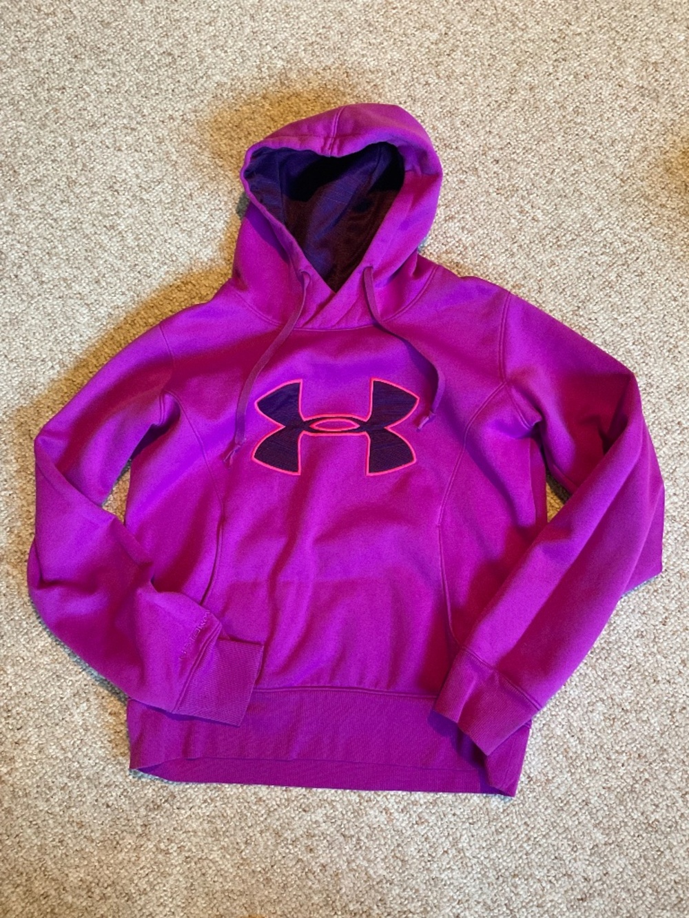 Purple Under Armour hoodie, cold gear, medium